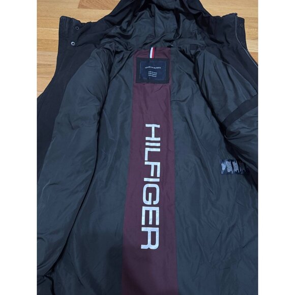 Tommy Hilfiger Men’s Parka Coat Black Warm Like Down Size M READ DESCRIPTION - Picture 13 of 16